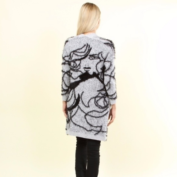 Chunky Knit Sweater Cardigan - Picture 2 of 3